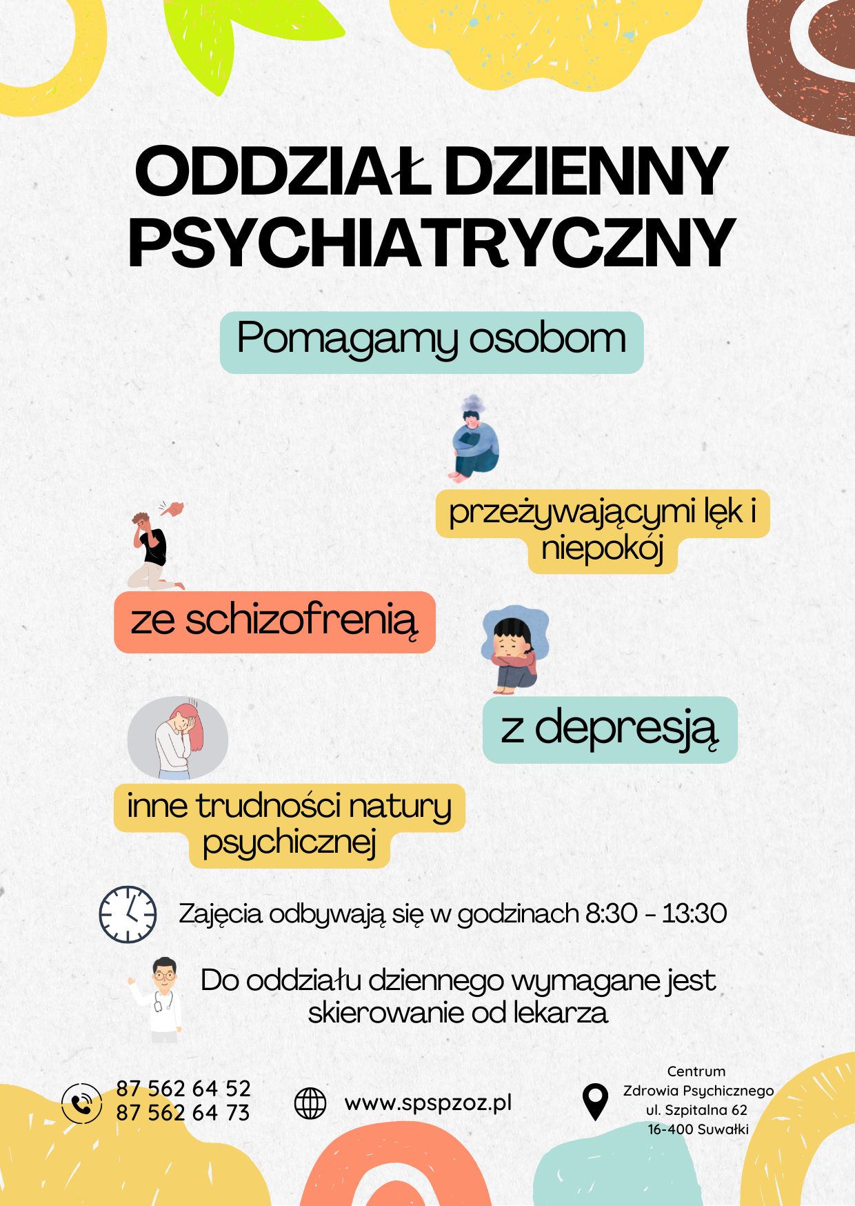 Oddział Dzienny Psychiatryczny ulotka