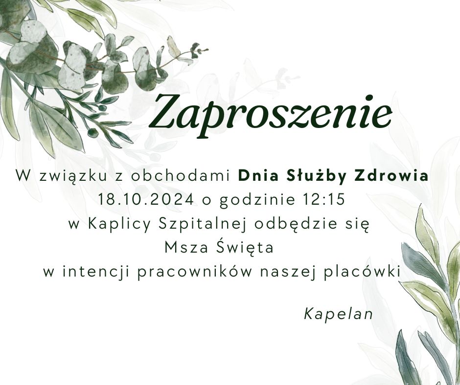 Zaproszenie na mszę