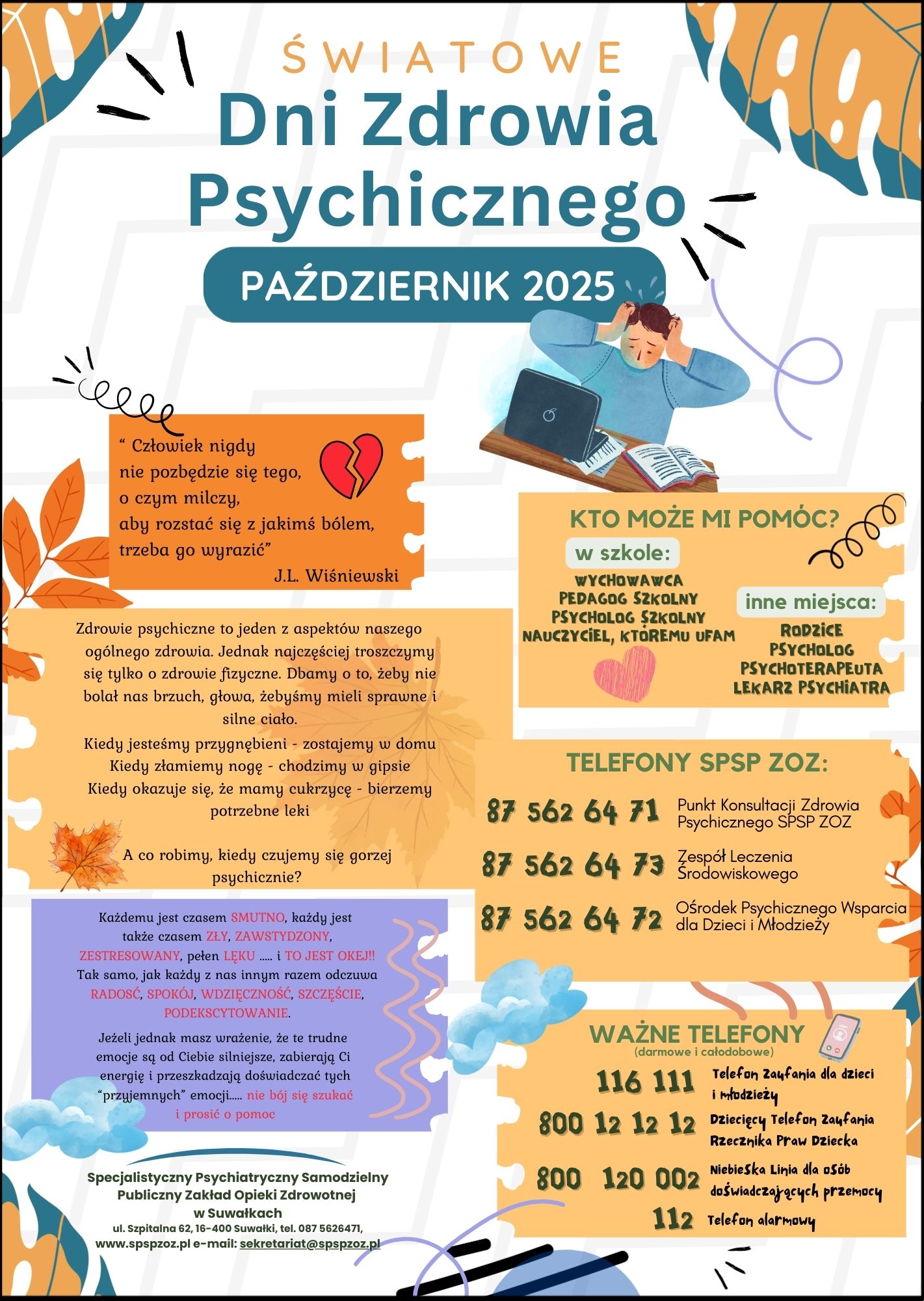 Grafika promująca dni zdrowia psychicznego